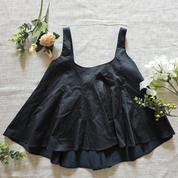 Club Monaco Tops - *CLUB MONACO* NWT Wide neck flare tank top in blueberry navy blue